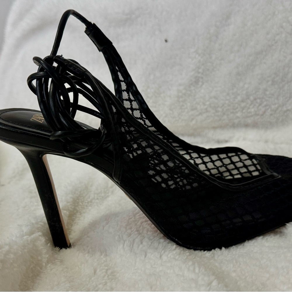 Original Use Black Mesh Women's Heels